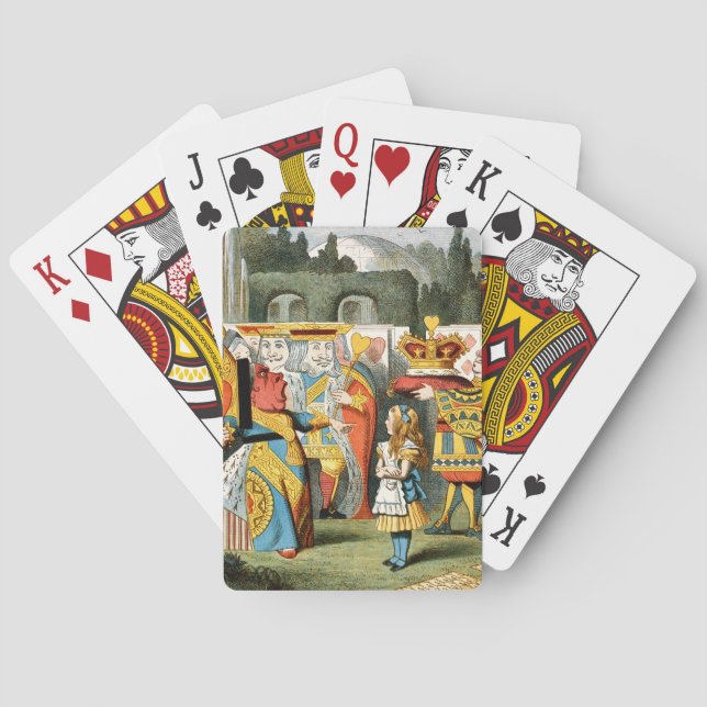 Alice in Wonderland Queen of Hearts Poker Cards (Back)