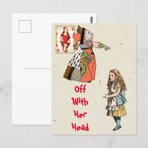   Alice in Wonderland - Queen of Hearts  Postcard
