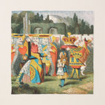 Alice in Wonderland Queen of Hearts Scarf<br><div class="desc">Alice in Wonderland Classic Illustration - This alice in wonderland illustration is by John Tenniel,  the original illustrator of the alice books,  with the Queen of hearts and Alice facing off.</div>