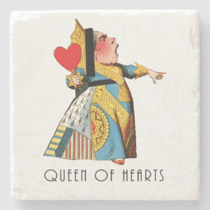 Alice in Wonderland Queen of Hearts Stone Coaster
