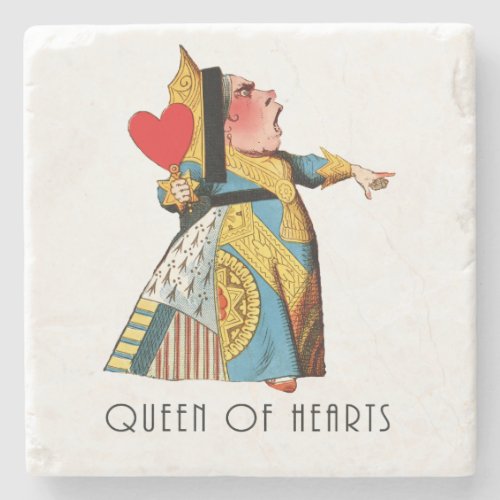 Alice in Wonderland Queen of Hearts Stone Coaster