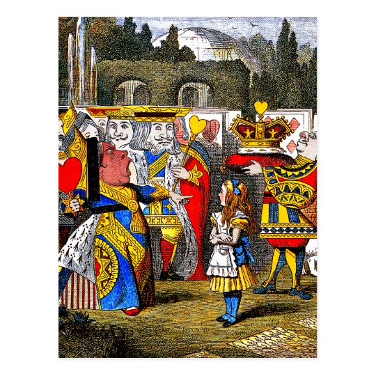 Alice in Wonderland - Queen of Hearts - Tenniel Postcard | Zazzle