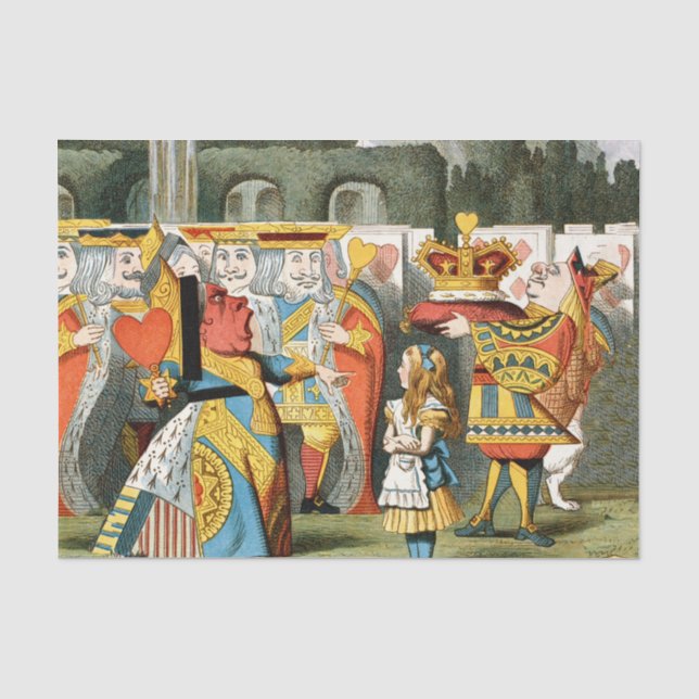 Alice in Wonderland Queen of Hearts Tissue Paper (Front)