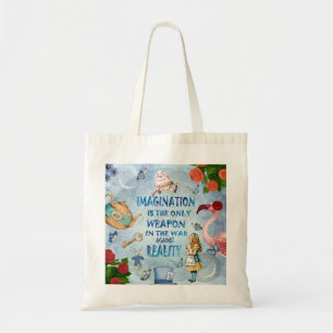 Alice In Wonderland Quote - Imagination Tote Bag