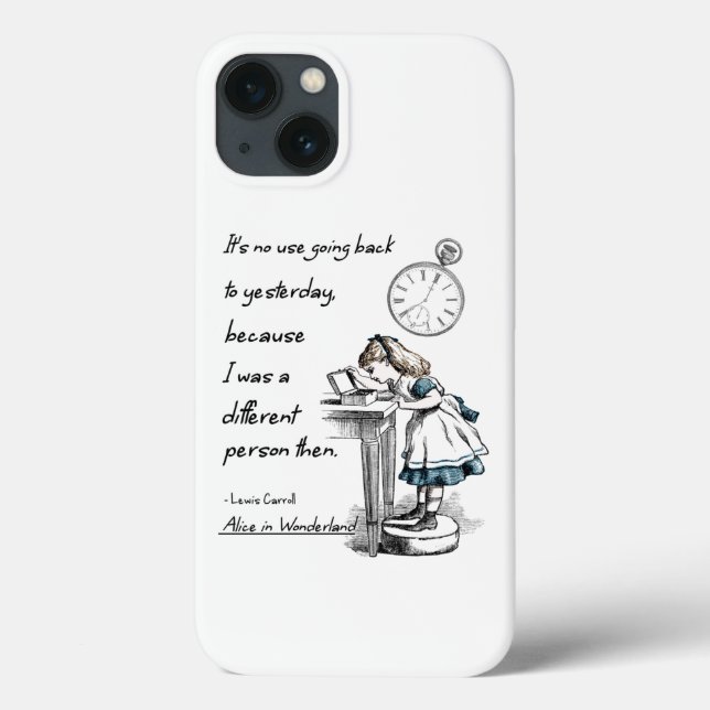 Alice in Wonderland Quotes Case-Mate iPhone Case (Back)