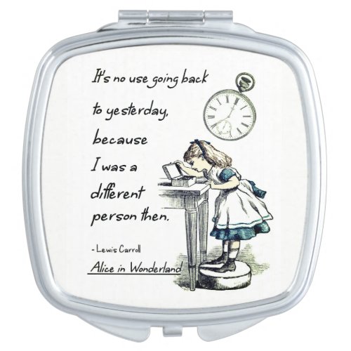 Alice in Wonderland Quotes Makeup Mirror