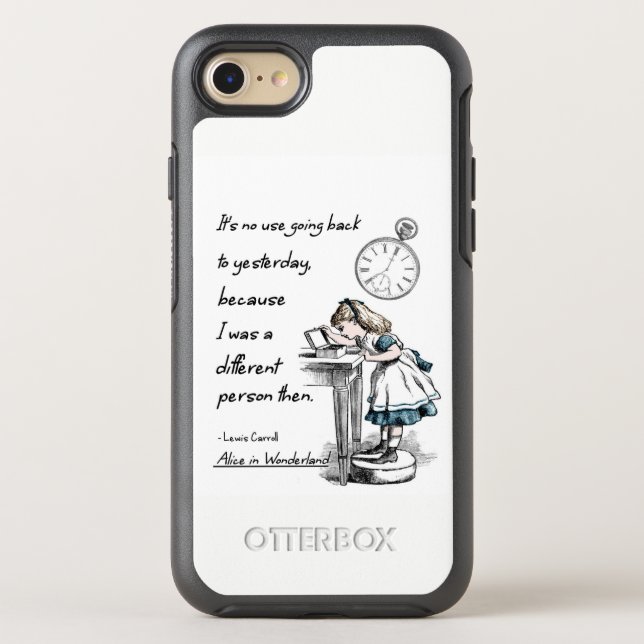 Alice in Wonderland Quotes Otterbox iPhone Case (Back)