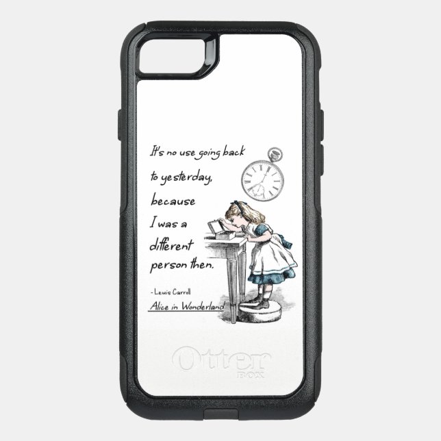Alice in Wonderland Quotes Otterbox iPhone Case (Back)