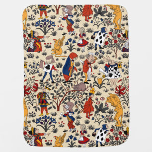Alice in Wonderland Receiving Blanket