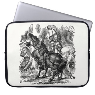 Alice in Wonderland - Red and White Knights Fight Laptop Sleeve
