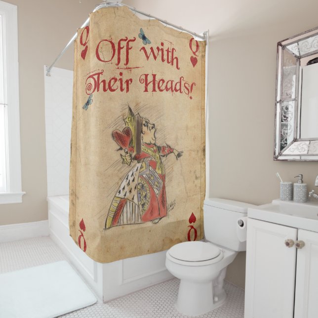 Alice in Wonderland, Red Queen, Shower Curtain (In Situ)