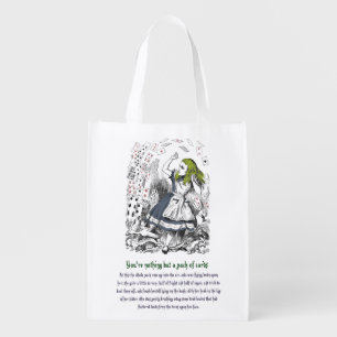 Alice in Wonderland Reusable Grocery Bag