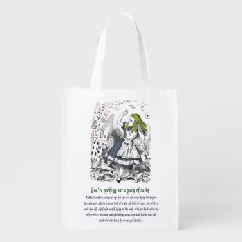 Alice In Wonderland Reusable Grocery Bag by WaywardMuse at Zazzle