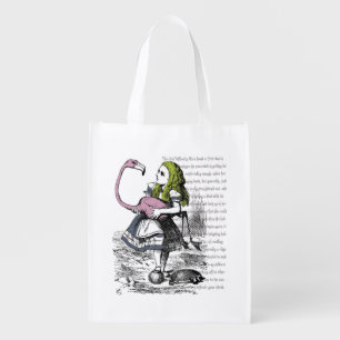 Alice in Wonderland Reusable Grocery Bag