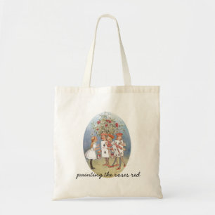 Alice in Wonderland Roses Tote Bag