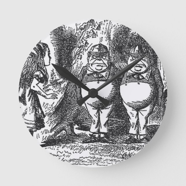 Alice in Wonderland Round Clock (Front)