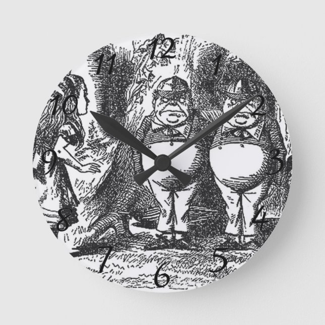 Alice in Wonderland Round Clock (Front)