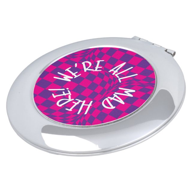 Alice in Wonderland Round Compact Mirror - Hatter (Turned)