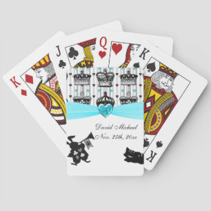 Alice In Wonderland Royal Crowns Baby Shower Poker Cards