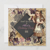 Alice In Wonderland Save The Date (Front)