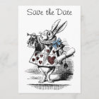Alice in Wonderland Save the Date Invitation Card