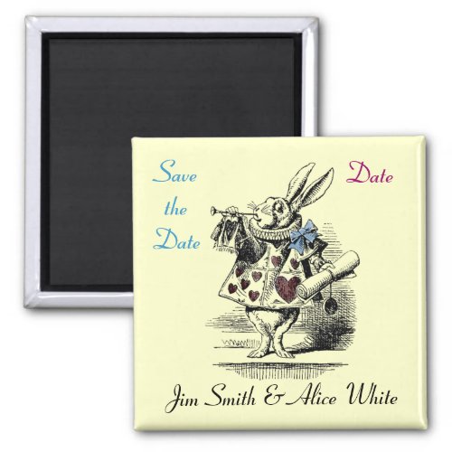 Alice in Wonderland Save the Date Magnet