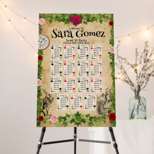 Alice In Wonderland Seating Chart Foam Board