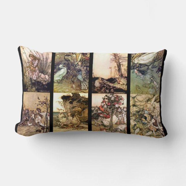 Alice In Wonderland Set Of Eight Images Cushions (Front)