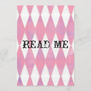 Alice in Wonderland Shower Invitation