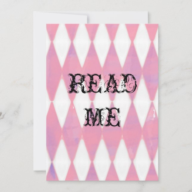 Alice in Wonderland Shower Invitation (Front)