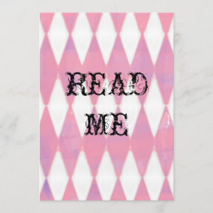 Alice in Wonderland Shower Invitation