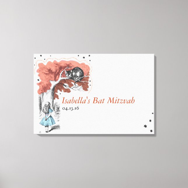 Alice In Wonderland Sign-In Canvas Board (Front)