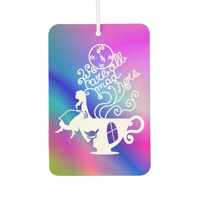 Alice in Wonderland. Silhouette illustration Air Freshener (Front)