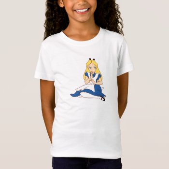 Alice In Wonderland Sitting Down Disney T-shirt by aliceinwonderland at Zazzle