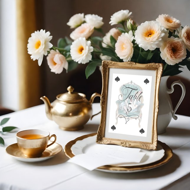 Alice in Wonderland Sitting in Chair Playing Card (Alice in Wonderland Sitting in Chair Playing Card)