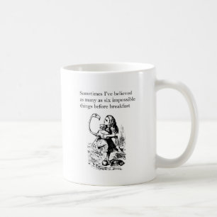 Alice in Wonderland, “Six Impossible Things” Coffee Mug