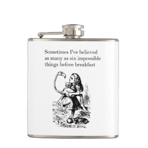 Alice in Wonderland, “Six Impossible Things” Flask