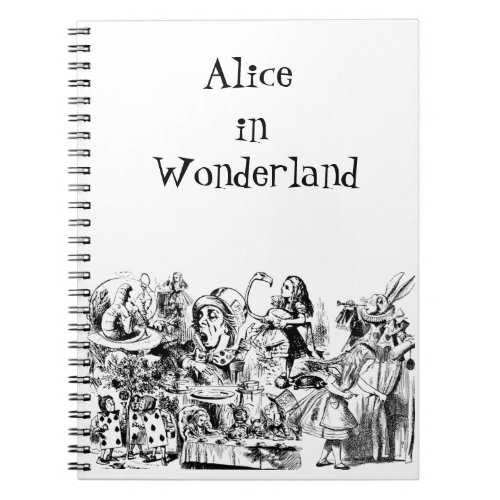 Alice in Wonderland Spiral Notebook