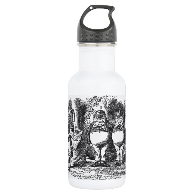 Alice in Wonderland Stainless Steel Water Bottle (Front)