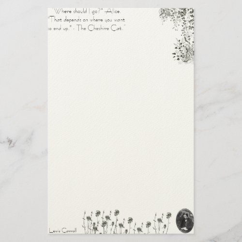 Alice in Wonderland Stationary Lewis Carroll Stationery