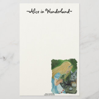 Alice in Wonderland Stationery