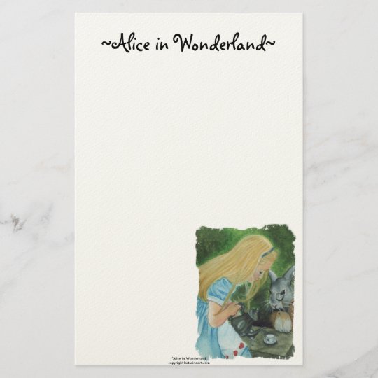 Alice in Wonderland Stationery | Zazzle.com