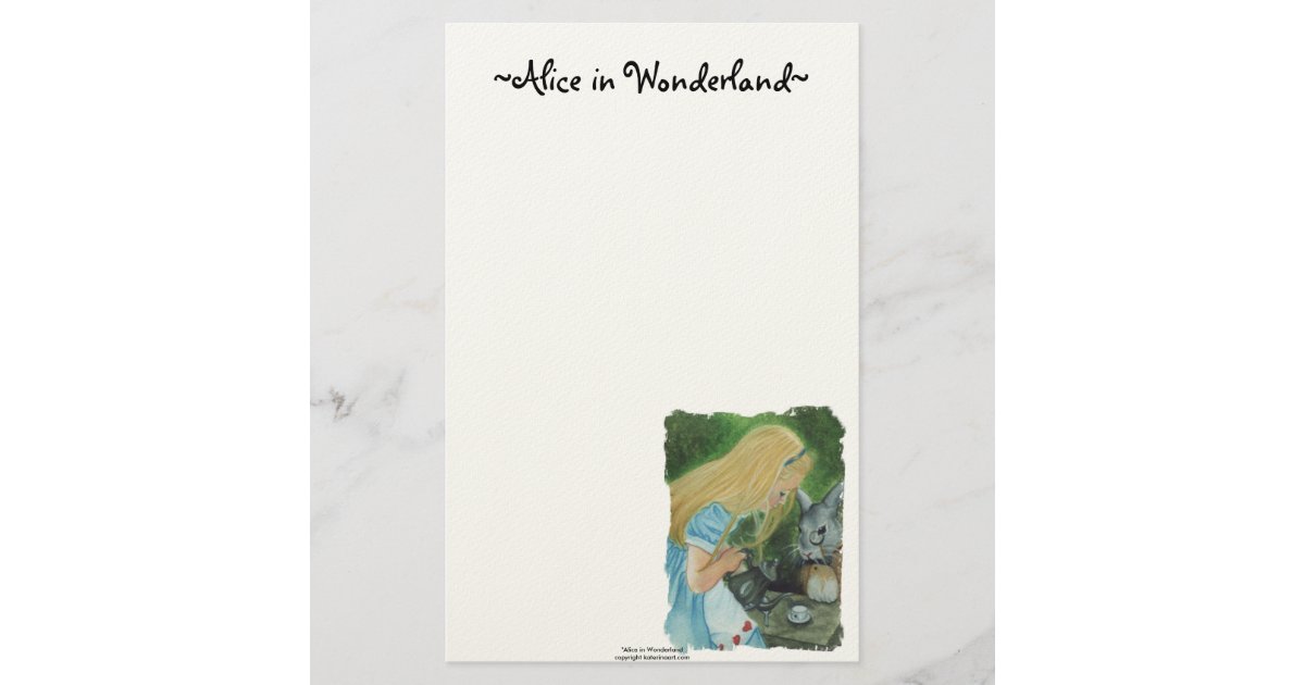 Alice in Wonderland Stationery | Zazzle