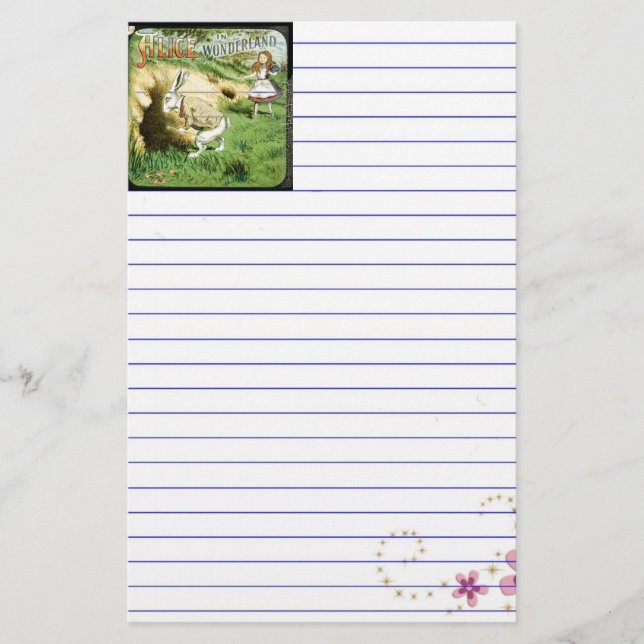 Alice in Wonderland Stationery (Front)
