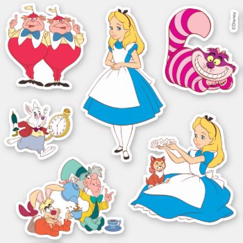 Alice In Wonderland Sticker by aliceinwonderland at Zazzle