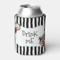 Alice in Wonderland Striped Drink Me