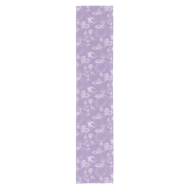 Alice in Wonderland Tea Lavender Table Runner (Front)