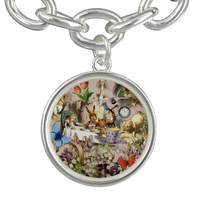 Alice in Wonderland Tea Party Art Bracelet (Design)