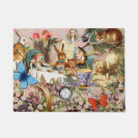 Alice In Wonderland Tea Party Art Doormat at Zazzle