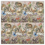 Alice in Wonderland Tea Party Art Fabric